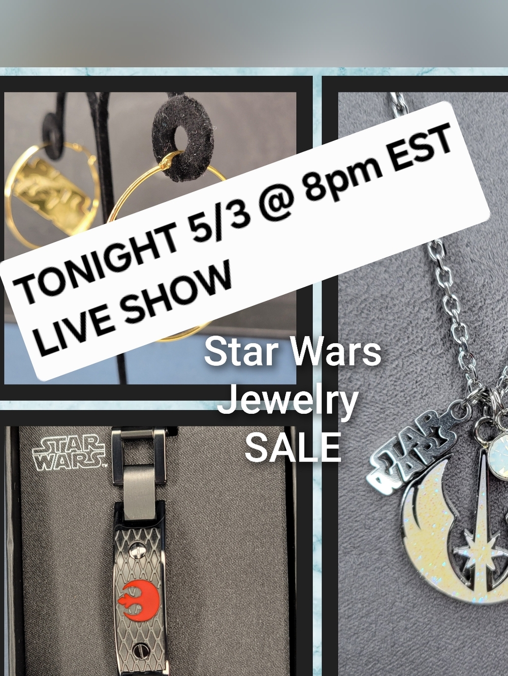 Star Wars Jewelry Pop-up Live Show!! All jewelry discounted!